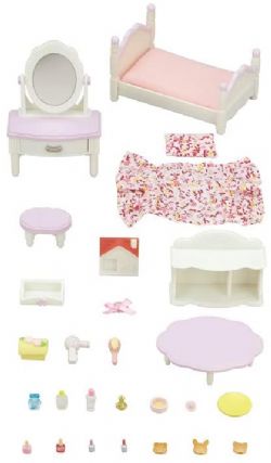*** CALICO CRITTERS - ENSEMBLE DE CHAMBRE À COUCHER ET COIFFEUSE